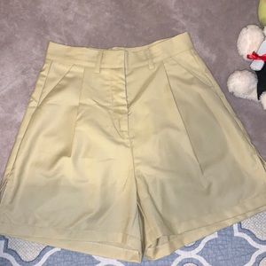 PepperMayo High waist khaki shorts